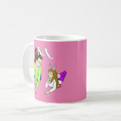 moeder en dochter bunnymeiden koffiemok (Voorkant links)