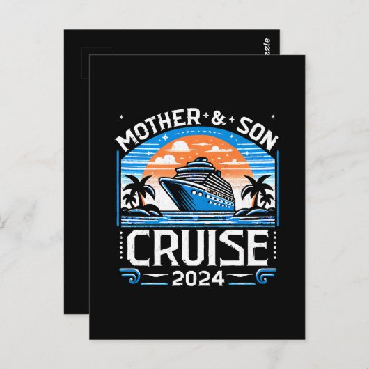 Moeder en dochter Cruise 2024 Briefkaart (Voorkant / Achterkant)