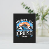 Moeder En Dochter Cruise 2024 Feestdagenkaart (Staand voorkant)