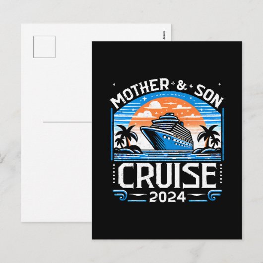 Moeder En Dochter Cruise 2024 Feestdagenkaart (Voorkant / Achterkant)
