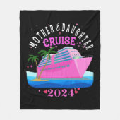 Moeder En Dochter Cruise 2024 Fleece Deken (Voorkant)