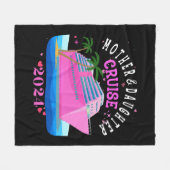 Moeder En Dochter Cruise 2024 Fleece Deken (Voorkant (Horizontaal))