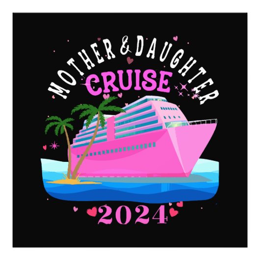 Moeder En Dochter Cruise 2024 Foto Afdruk (Voorkant)