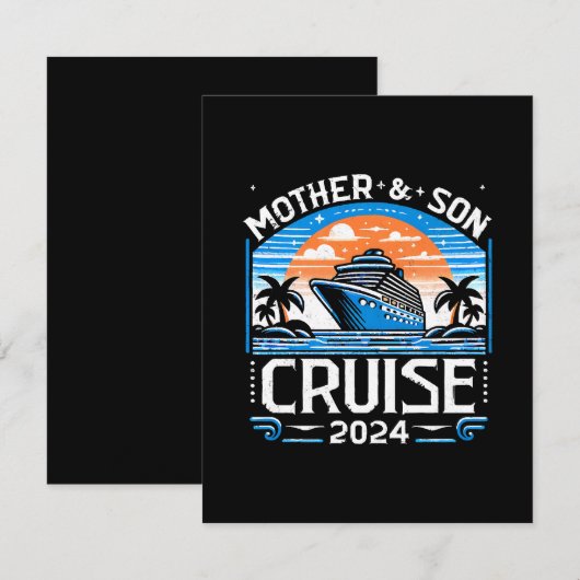 Moeder En Dochter Cruise 2024 Informatiekaartje (Voorkant / Achterkant)