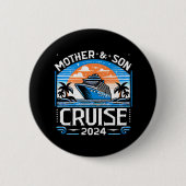 Moeder En Dochter Cruise 2024 Ronde Button 5,7 Cm (Voorkant)