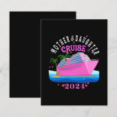 Moeder En Dochter Cruise 2024 RSVP Kaartje (Voorkant / Achterkant)
