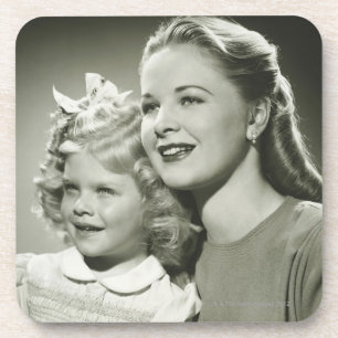 Moeder en dochter drankjes onderzetter