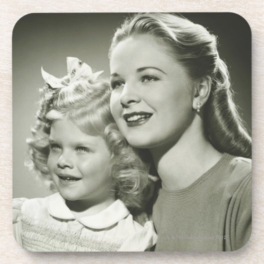 Moeder en dochter drankjes onderzetter (Voorkant)