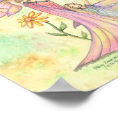 Moeder en dochter fee waterverf kunstschilderij poster (Hoek)