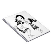 Moeder en dochter gedrukt notitieboek (Rechterzijde)