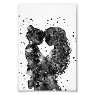 Moeder en dochter Gift Idea, Family Birthday Gift Foto Afdruk