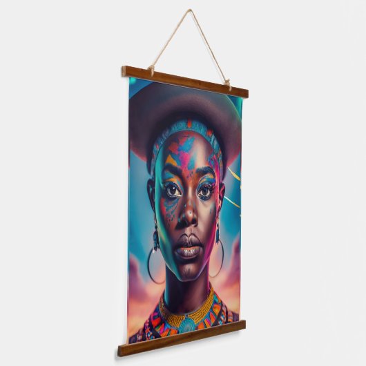 moeder en dochter hangend wandkleed (Gebogen)