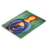 Moeder en dochter hedendaagse kunst schilderen notitieboek (Linkerzijde)