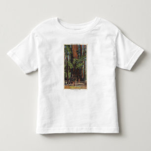 Moeder en dochter in Big Trees Park Kinder Shirts