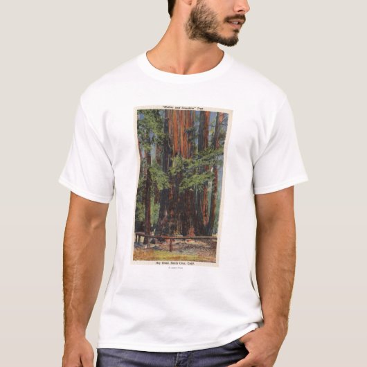 Moeder en dochter in Big Trees Park T-shirt (Voorkant)