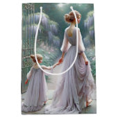 Moeder en dochter in Wisteria Medium Cadeauzakje (Voorkant)