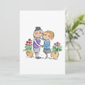 Moeder en dochter kaart (Staand voorkant)