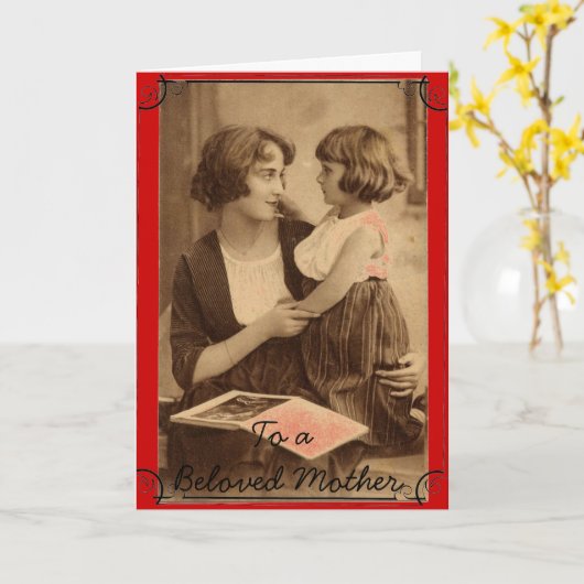 Moeder en dochter kaart (Gele Bloem)