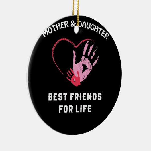 MOEDER EN DOCHTER KERAMISCH ORNAMENT (Rechts)