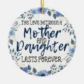 Moeder en dochter Kerstmis Keramisch Ornament (Voorkant)
