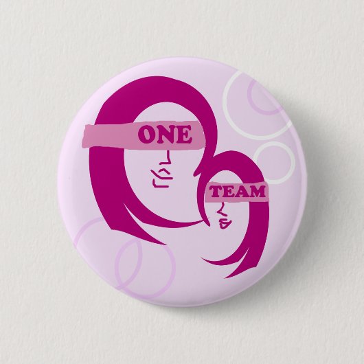 Moeder en dochter knop ronde button 5,7 cm (Voorkant)