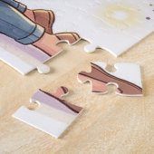 Moeder en dochter knuffel puzzel (Zijkant)