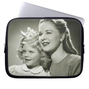 Moeder en dochter laptop sleeve
