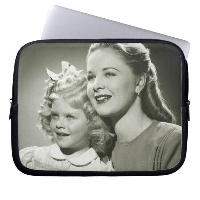 Moeder en dochter laptop sleeve (Voorkant)