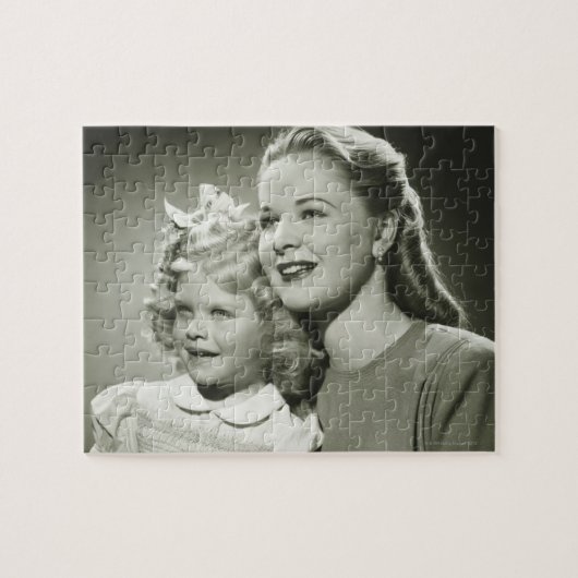 Moeder en dochter legpuzzel (Horizontaal)