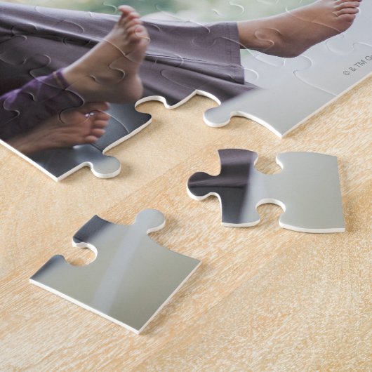 Moeder en dochter lezen verhaal legpuzzel (Zijkant)