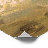 Moeder en dochter lopen op het strand poster (Hoek)