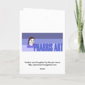 Moeder en dochter Moederdag Kaart (Achterkant)