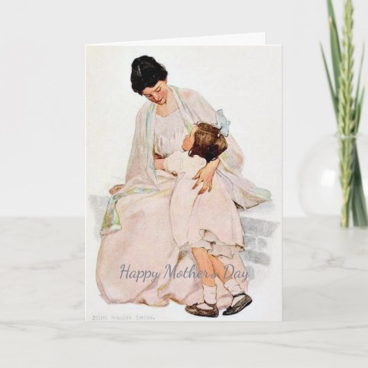  moeder en dochter Moederdag Kaart (Voorkant)