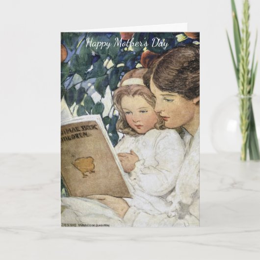 moeder en dochter Moederdag Kaart (Voorkant)