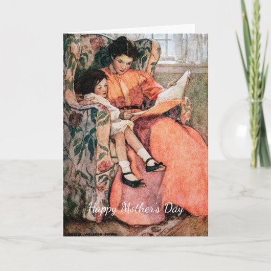 moeder en dochter Moederdag Kaart (Voorkant)