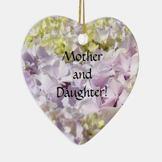 Moeder en dochter. Ornaments Forever Hydrangeas Keramisch Ornament (Rechts)