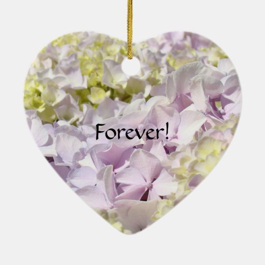Moeder en dochter. Ornaments Forever Hydrangeas Keramisch Ornament (Achterkant)