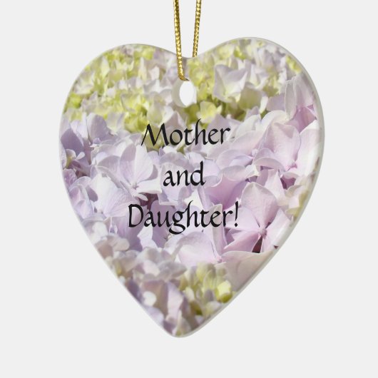 Moeder en dochter. Ornaments Forever Hydrangeas Keramisch Ornament (Links)
