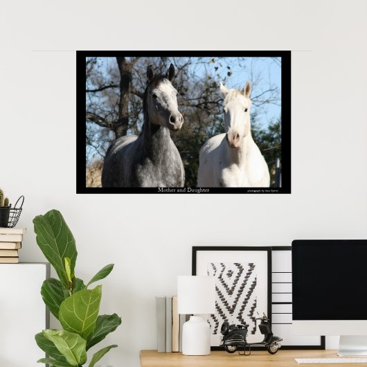 Moeder en dochter poster (Thuiskantoor)