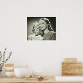 Moeder en dochter poster (Keuken)