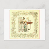 Moeder en dochter Reading Briefkaart (Voorkant)