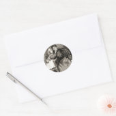 moeder en dochter ronde sticker (Envelop)