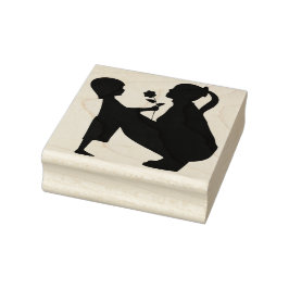 Moeder en Dochter Rubber Stamp Rubberstempel