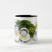 MOEDER EN DOCHTER SCHAPEN PASEN TWEEKLEURIGE KOFFIEMOK (Center)