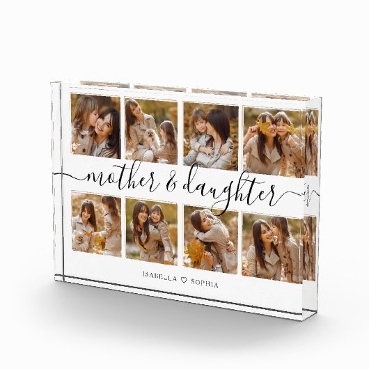 Moeder en Dochter Script Collage Fotoblokken (Rechts)