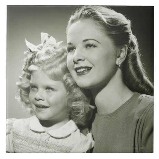 Moeder en dochter tegeltje (Voorkant)