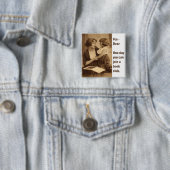 moeder en dochter van boekenclub vierkante button 5,1 cm (In situ)