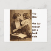 moeder en dochter van de boekenclub briefkaart (Voorkant)