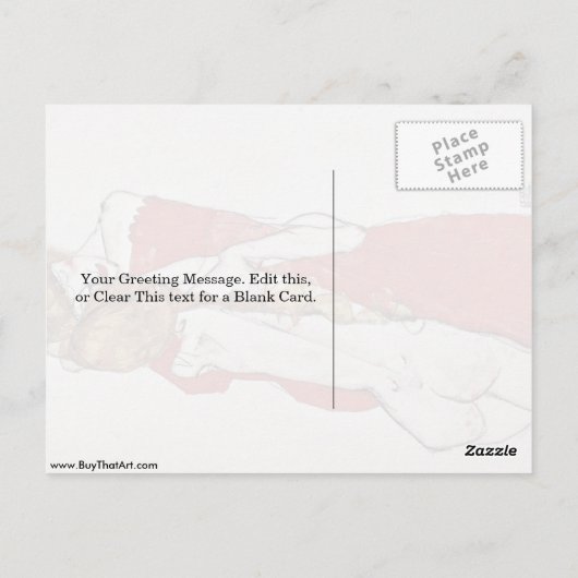 Moeder en dochter van Egon Schiele Briefkaart (Achterkant)