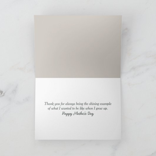 Moeder en dochter voor Moederdag Kaart (Binnen)